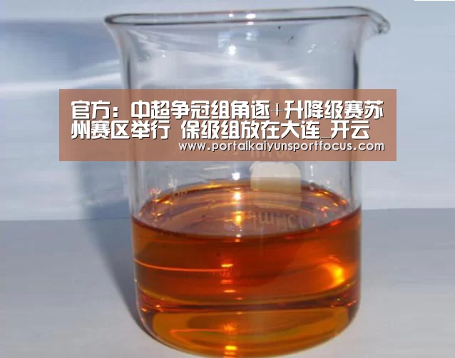 官方:中超争冠组角逐+升降级赛苏州赛区举行 保级组放在大连_开云官方登录(图1)
官方:中超争冠组角逐+升降级赛苏州赛区举行 保级组放在大连_开云官方登录(图1)